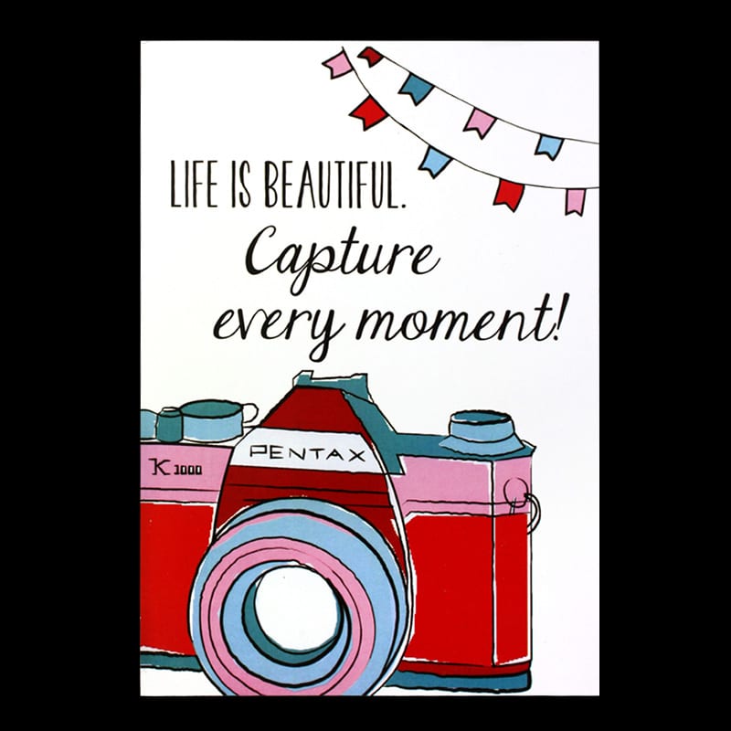 Capture Every Moment Wall Sign-2 Poster - Product design