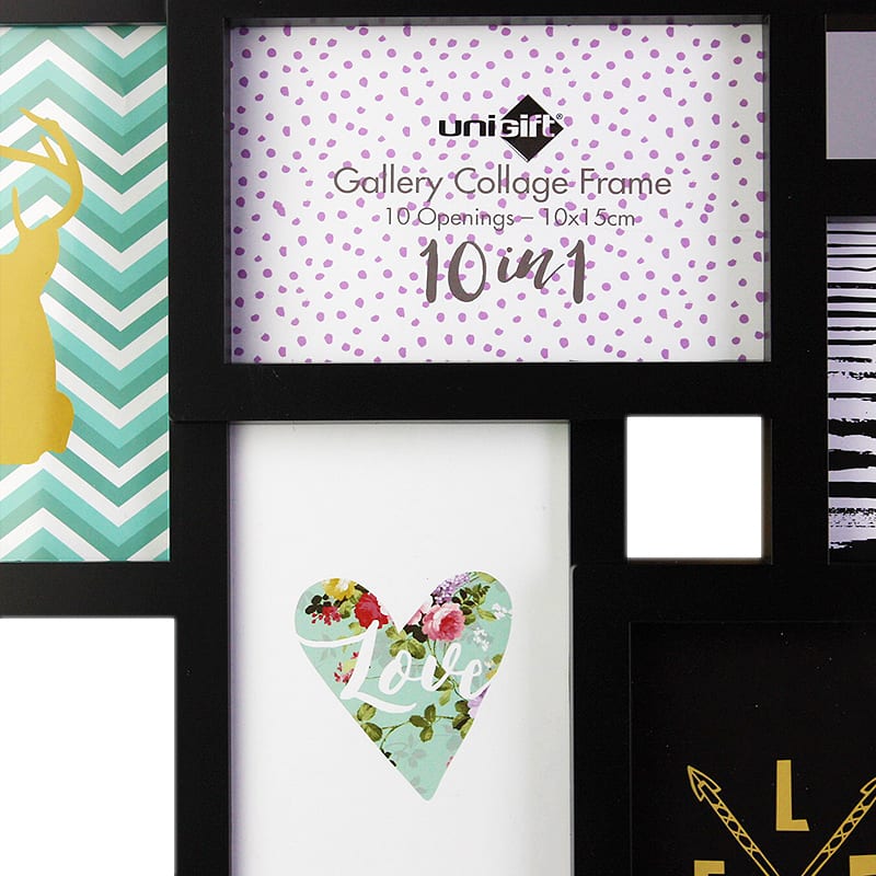 10 in 1 Gallery Collage Frame-7 Picture frame - Frame Depot 10 Open Gallery Collage Frame