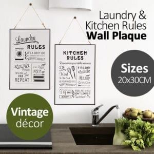 30x20CM Inspiration Rule Hanging Glass Plaque