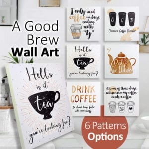 30x30CM Good Brew Wall Art