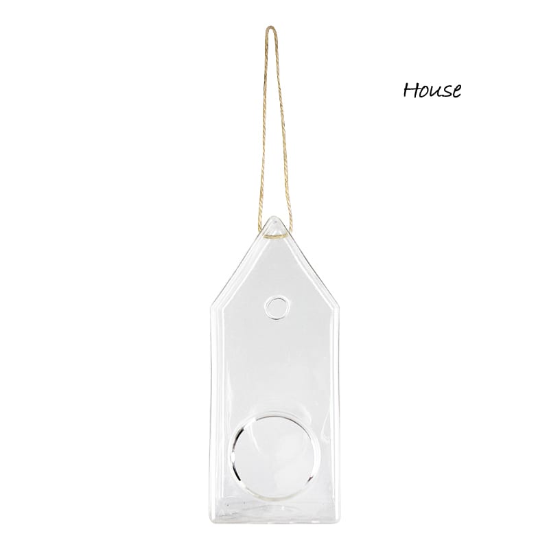 DIY Hanging Glass Vase Square House Planter-1