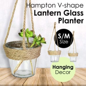 Hampton Hanging Lantern Glass Planter