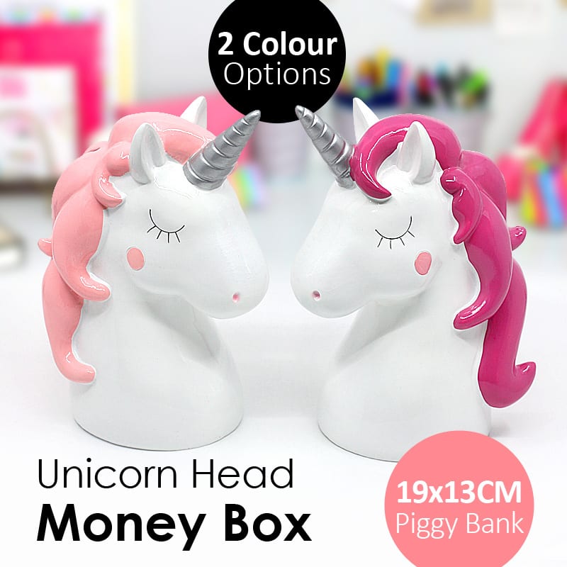19x13CM Unicorn Head Money Box