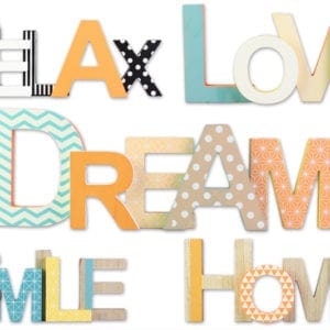 Wooden Letters Plaque