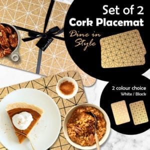 2pcs Cork Placemat 30x45CM