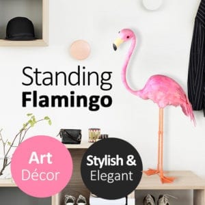58x38CM Stylish Standing Flamingo