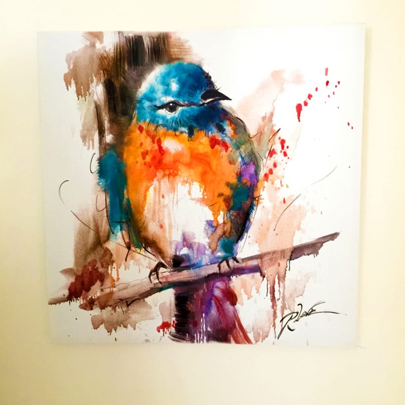 80x80CM Blue Bird Canvas-1