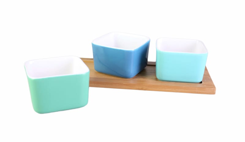 Davis & Waddell Taste Samba 3pc Bowl Set With Bamboo Tray-2