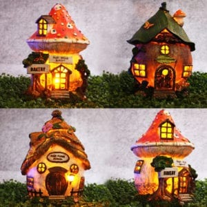 Garden Solar Fairy House