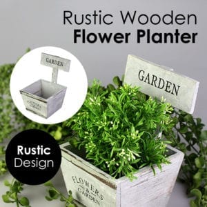 Rustic Wooden Flower Planter