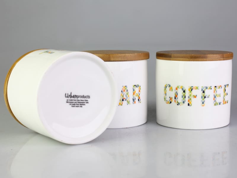 Set of 3 Forest 9CM Ceramic Canister-4