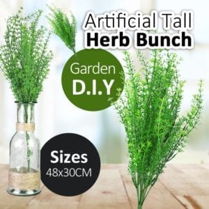 48x30CM Artificial Tall Green Herb Bunch