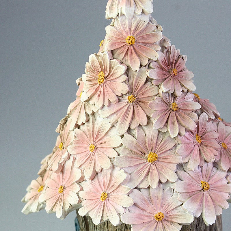 Garden Solar Powered Flower Village House-4