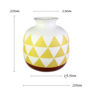 polka flower vase